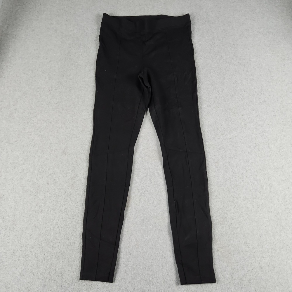 Express Leggings Womens Small Black Ponte Pintuck Seam Stretch Slim Fit Pull On